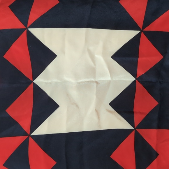 Ellen Tracy Geometric Square Satin Scarf - Picture 4 of 4